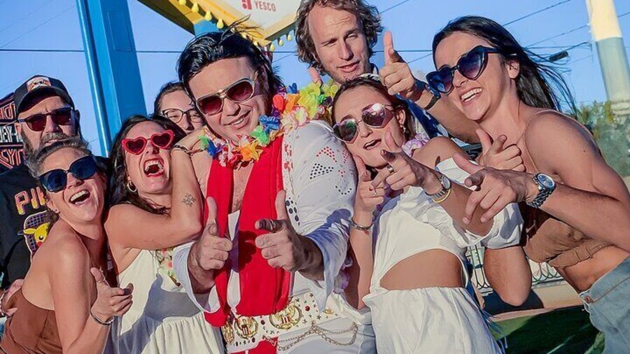 Fun Ceremony with Elvis at the Fabulous Las Vegas Sign