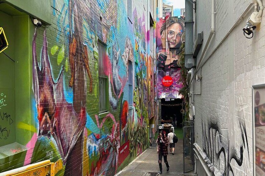 Artwork down Burnett Lane