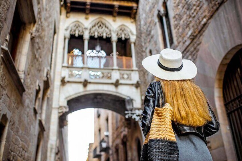 Self Audio Guided Tour in Gothic Quarter of Barcelona