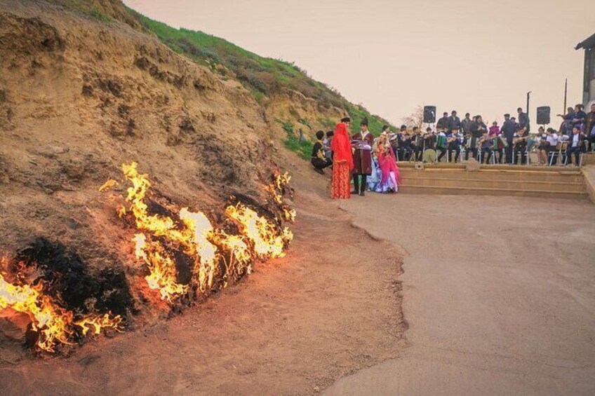 Explore Mud Volcano Rock carvings Fire Temple Burning Mountain 