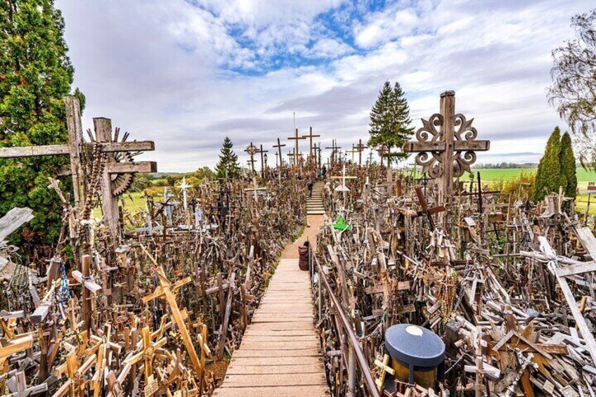 Pathway at Hill of crosses