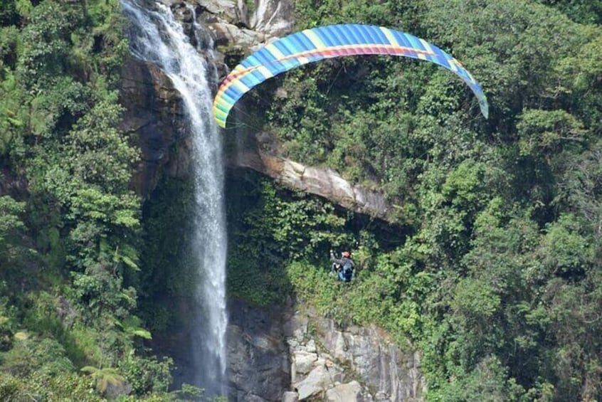 Private Paragliding & Waterfall Experience from Medellin Colombia
