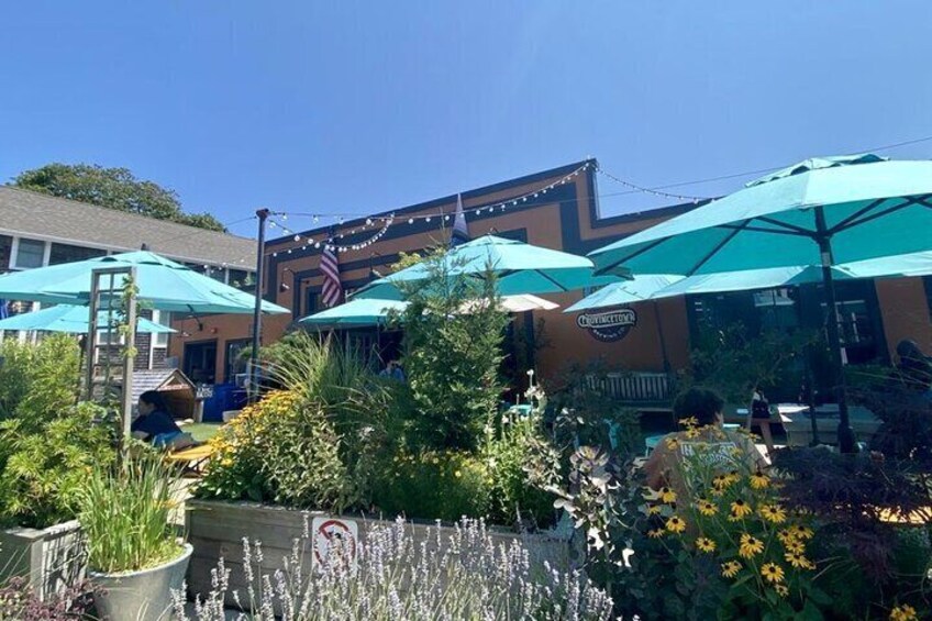 Provincetown Brewery has lovely outdoor and inside seating!