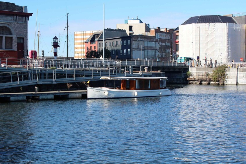 Picture 11 for Activity Antwerp: Private Old Harbour Boat Tour Incl. Drinks & Snacks