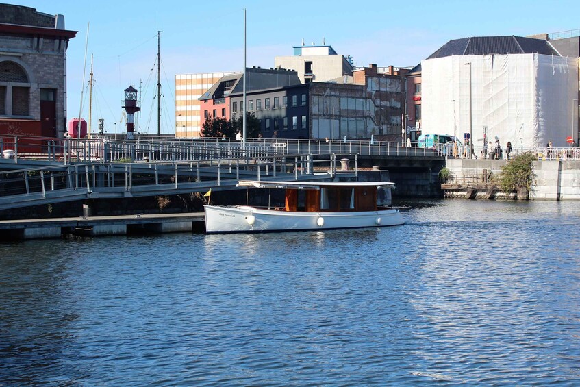 Picture 8 for Activity Antwerp: Private Old Harbour Boat Tour Incl. Drinks & Snacks