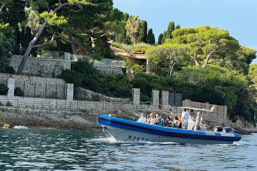 From Nice : Mala Caves and Bay of Villefranche Midday Boat Tour
