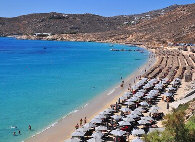 Private boat cruise to South coastline of Mykonos