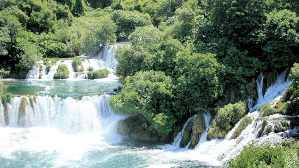 Beautiful falls at Krka National Park in Croatia