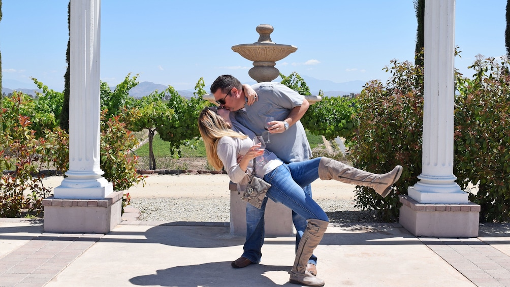 Couple enjoying Wine Tour in Orange County, CA