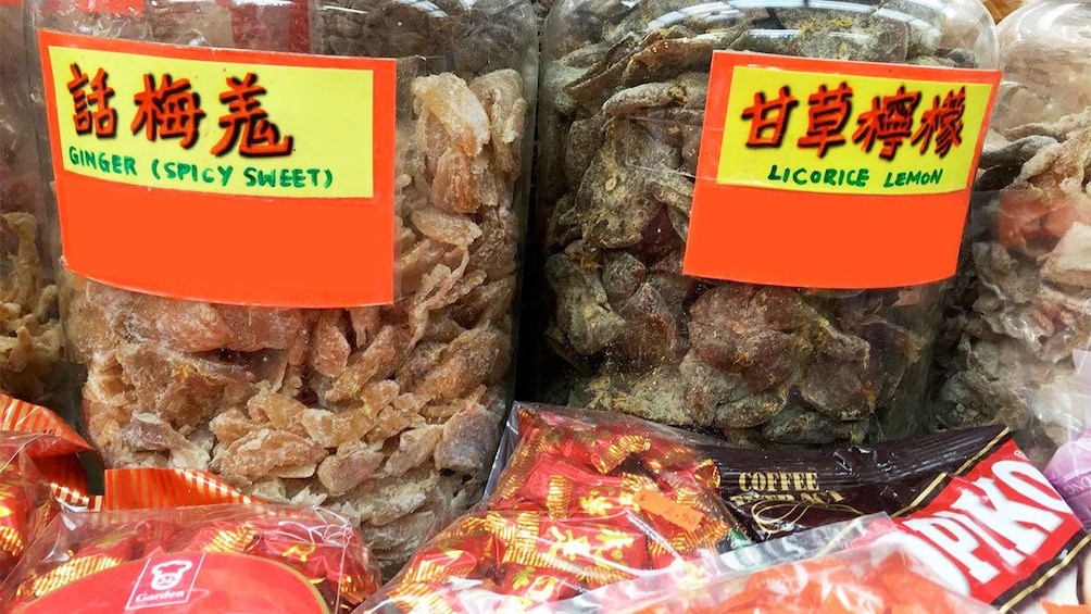 Chinese candies on the  A Wok Around Chinatown tour in Vancouver BC  