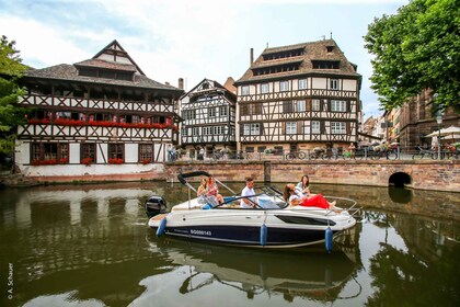 Besøk i Strasbourg med privat båt