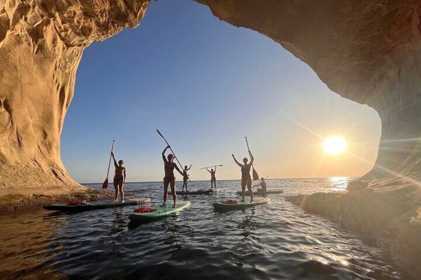 SUP Sunset Paddling to Ta Marija Caves