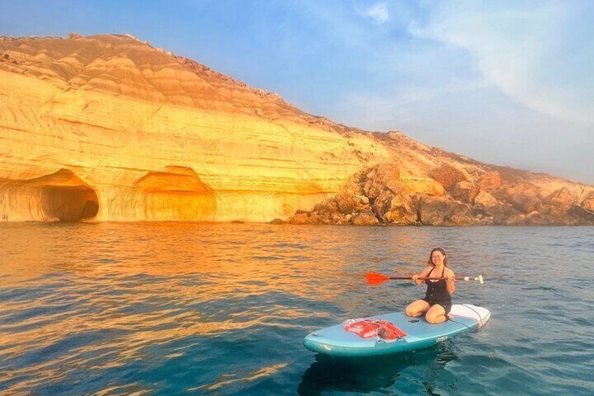 SUP Sunset Paddling to Ta Marija Caves