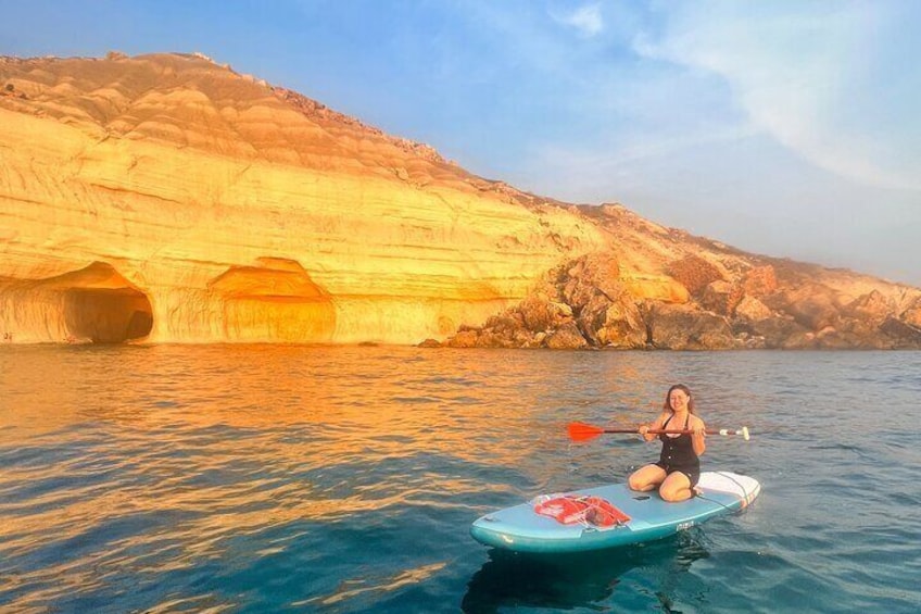 SUP Sunset Paddling to Ta Marija Caves