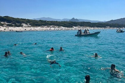 Saleccia and Lotu by boat from Île Rousse