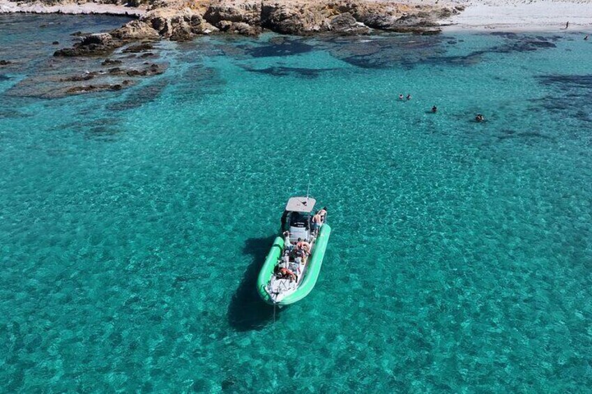 Saleccia and Lotu by boat from Île Rousse