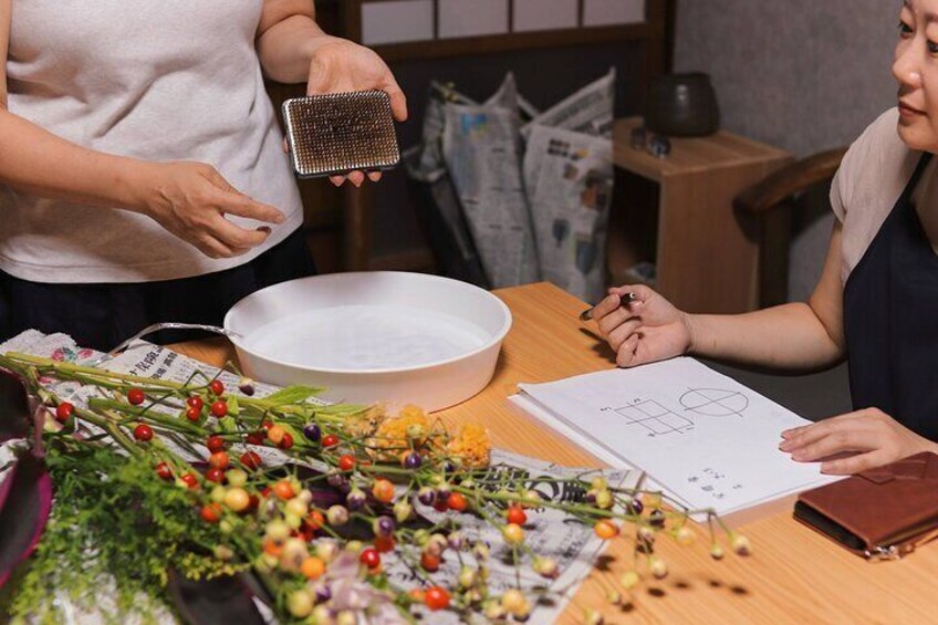 Learning about the ikebana process