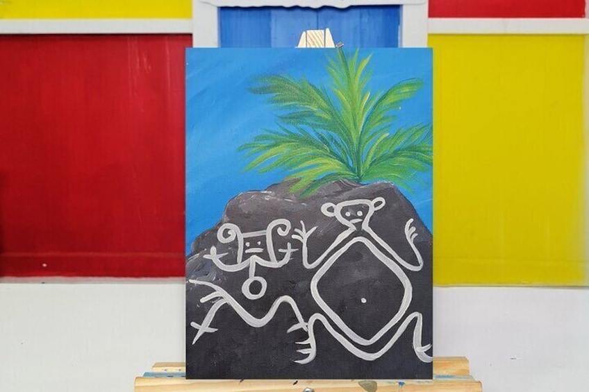 Carib Rock Drawing