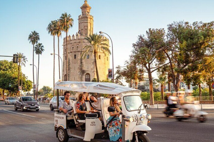 Expert Tour of Seville in Private Eco Tuk Tuk