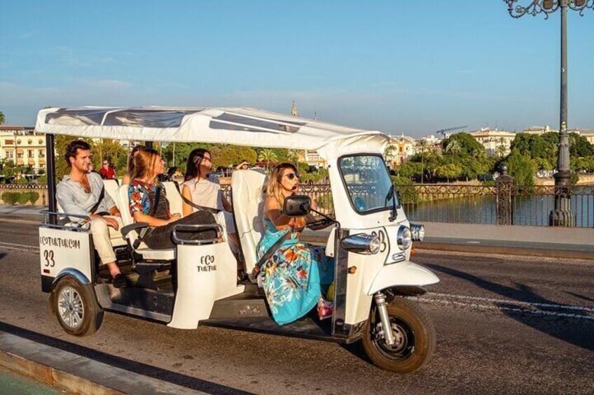 Expert Tour of Seville in Private Eco Tuk Tuk