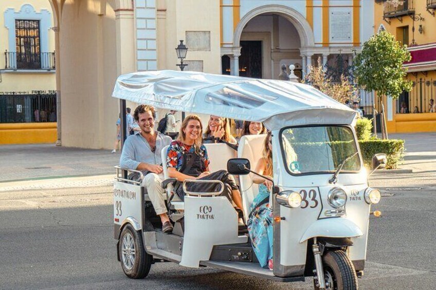 Expert Tour of Seville in Private Eco Tuk Tuk