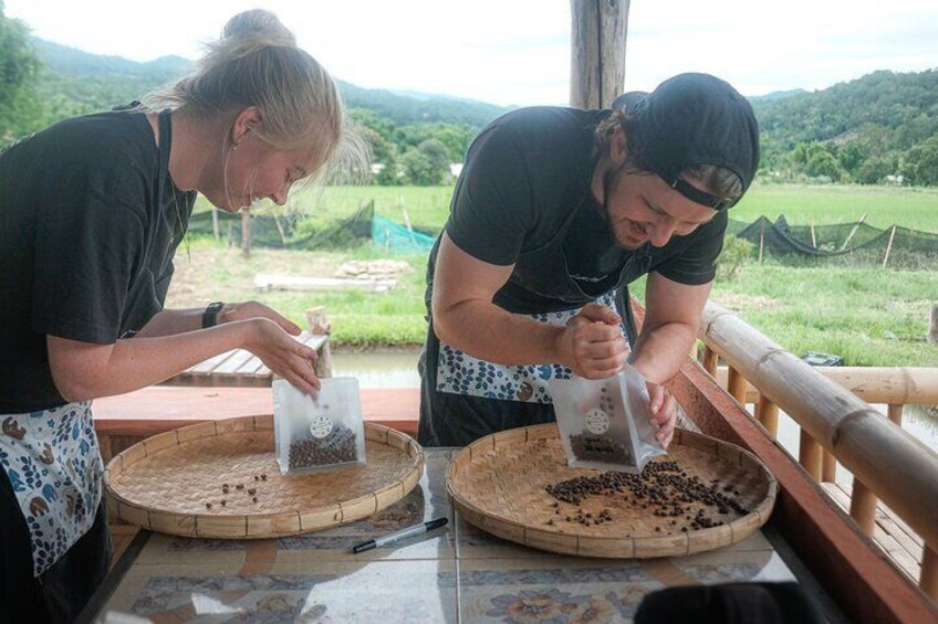 Take-Home Souvenir: Package your freshly roasted coffee beans to enjoy at home and share with friends and family.