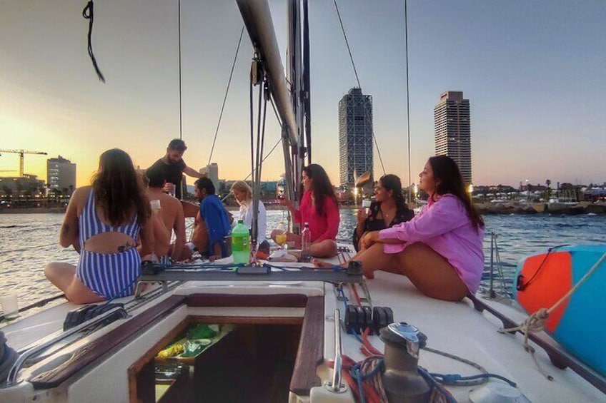 Sail through Barcelona and enjoy its Skyline under sail