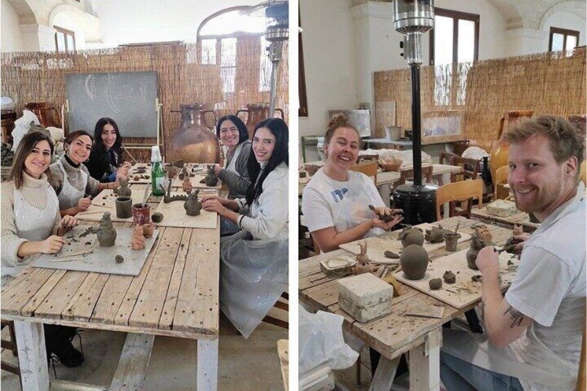 Private basic course in Apulian ceramics in a farmhouse