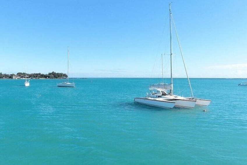 Full Day Private Catamaran Adventure in Ile Aux Cerfs