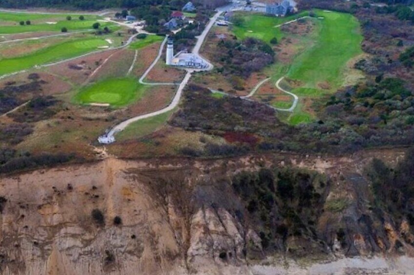 Aerial view of the tallest lighthouse in the country