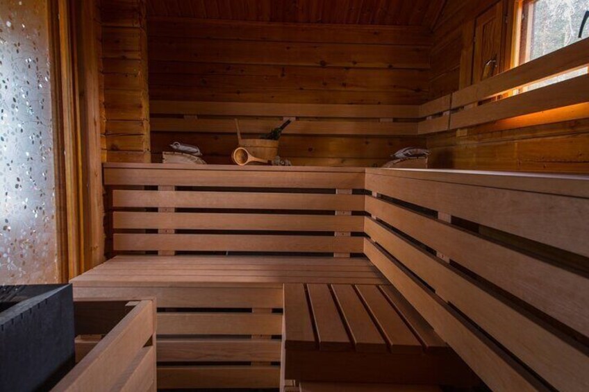 Wood sauna