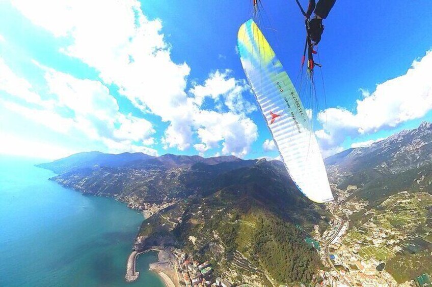 Two-seater paraglider MAIORI Amalfi Coast Hike & Fly Experience