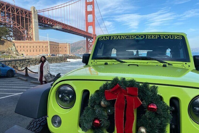 Private San Francisco Holiday Lights Tour by Convertible Jeep