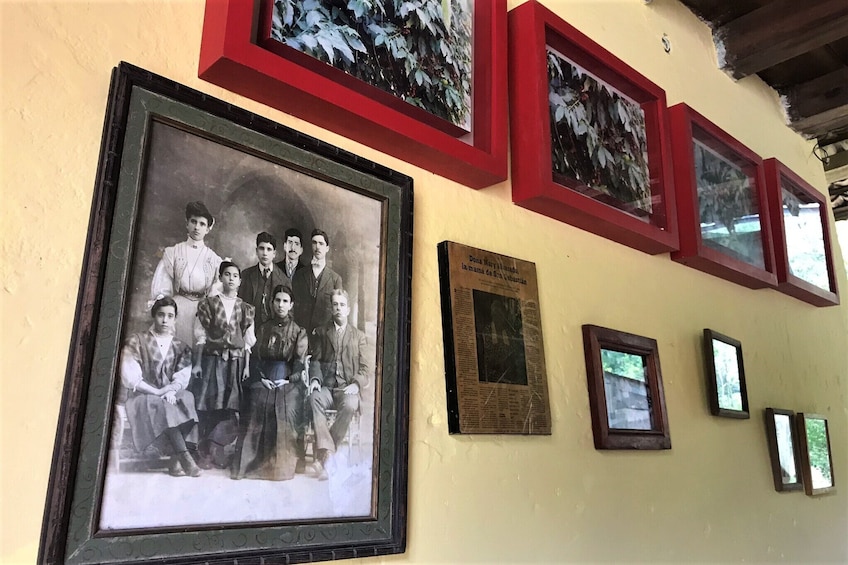 Old photos on wall in San Sebastian