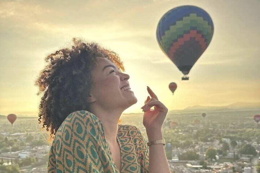 Balloon Flight over Teotihuacan