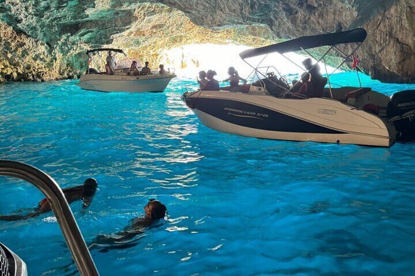 Blue Cave Speedboat Tour from Kotor