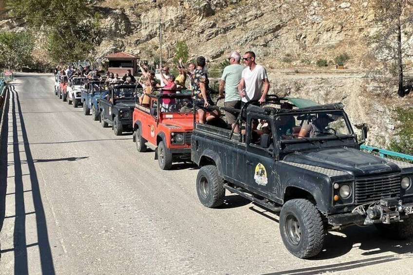 Full Day Guided Jeep Tour in Turkish Mediterranean Coast