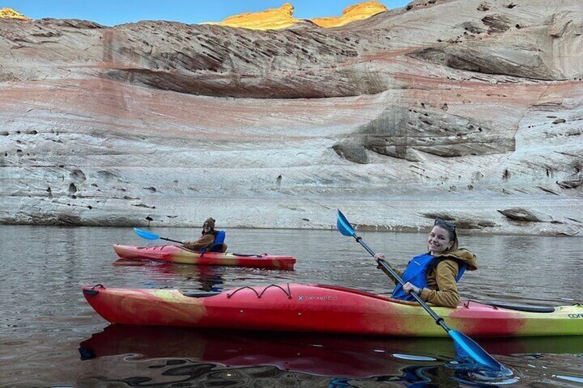 Kayak Antelope Canyon and hike, at Lake Powell 