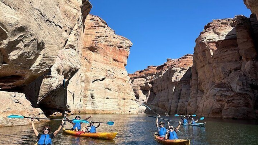 Kayak Antelope Canyon and hike, at Lake Powell