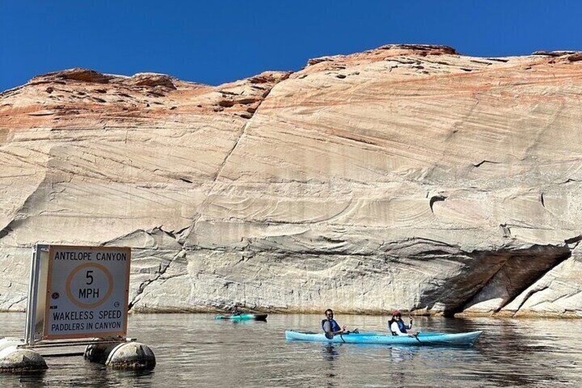 Kayak Antelope Canyon and hike, at Lake Powell 