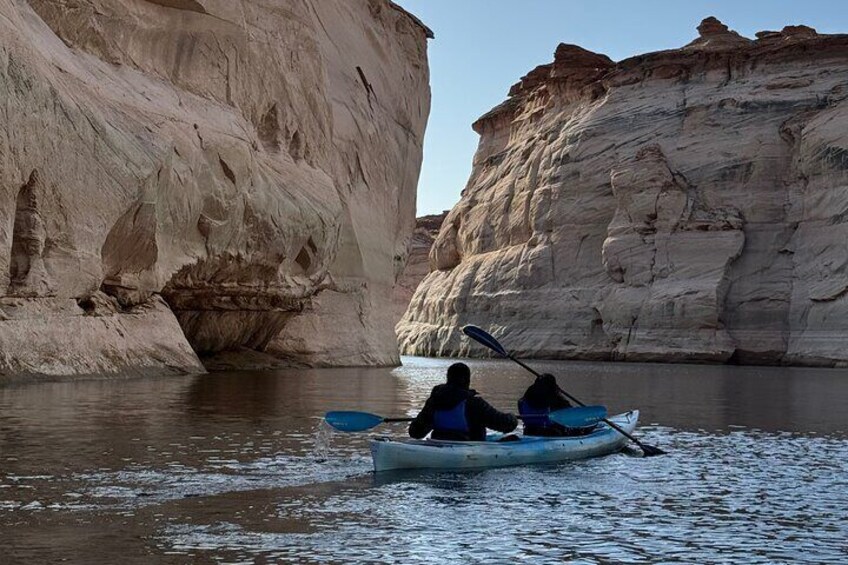 Kayak Antelope Canyon and hike, at Lake Powell 