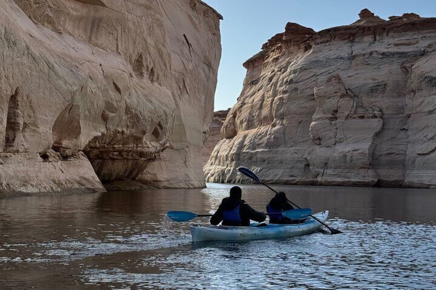 Kayak Antelope Canyon and hike, at Lake Powell