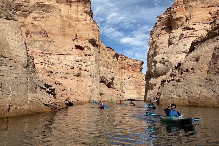 Kayak Antelope Canyon and hike, at Lake Powell 