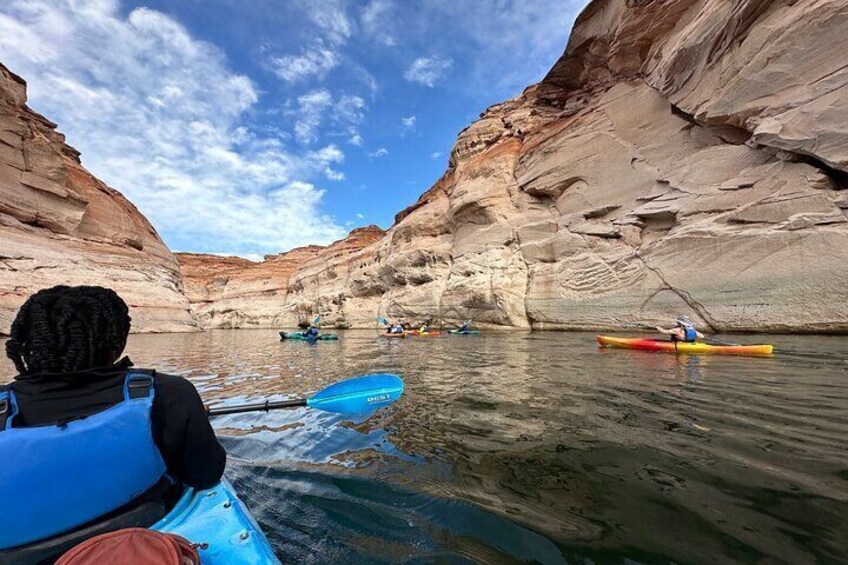 Antelope Canyon kayak, hike at Lake Powell 