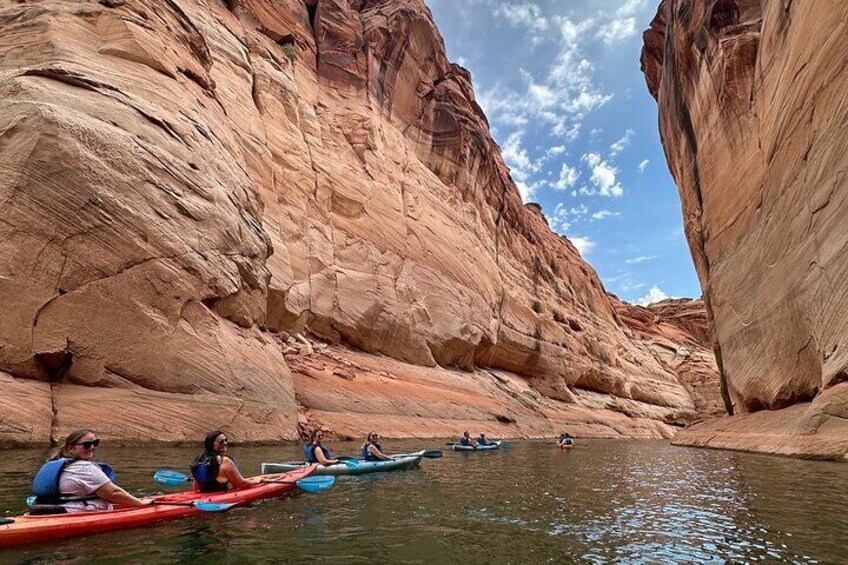 Kayak Antelope Canyon and walk, at Lake Powell 