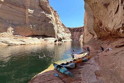 Antelope Canyon kayak, hike at Lake Powell