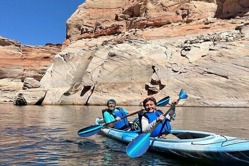 Kayak Antelope hike and swim at Lake Powell 