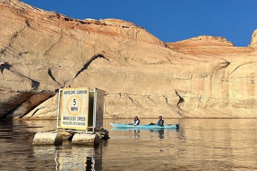 Kayak Antelope Canyon and hike, at Lake Powell 
