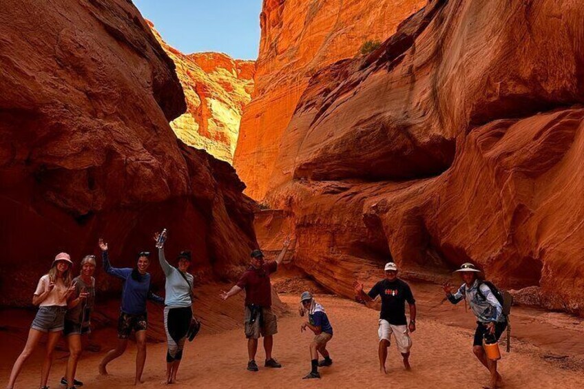 Antelope Canyon kayak, hike and swim at Lake Powell 