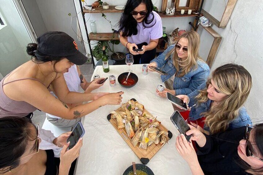 Tamales Making Fiesta and Roof Top Meal 